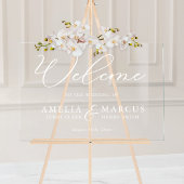 Moderne, elegante SkriptWedding Willkommen Acrylschild