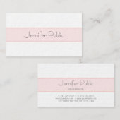 Moderne Elegante Sleek Schlicht Luxus Beruflich Visitenkarte (Vorne/Hinten)