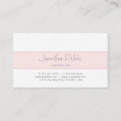 Moderne Elegante Sleek Schlicht Luxus Beruflich Visitenkarte (Rückseite)