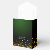 Moderne elegante Smaragdgrün-Gaumenkästen Geschenkschachtel (Geöffnet)