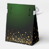 Moderne elegante Smaragdgrün-Gaumenkästen Geschenkschachtel (Rückseite)