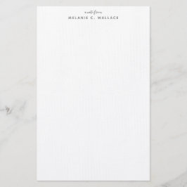 Moderne Elegante Smokey Grau Personalisiert Briefpapier