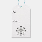 Moderne Elegante Snowflake Weihnachten Einfache We Geschenkanhänger (Vorderseite)