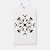 Moderne Elegante Snowflake Weihnachten Einfache We Geschenkanhänger (Rückseite)