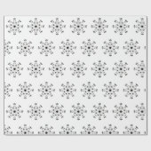 Moderne Elegante Snowflake Weihnachten Einfache We Geschenkpapier (Flach)