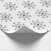 Moderne Elegante Snowflake Weihnachten Einfache We Geschenkpapier (Ecke)