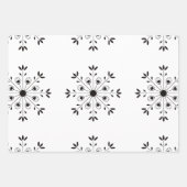 Moderne Elegante Snowflake Weihnachten Einfache We Geschenkpapier Set (Vorderseite 3)