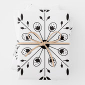 Moderne Elegante Snowflake Weihnachten Einfache We Geschenkpapier Set (Beispiel)