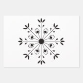 Moderne Elegante Snowflake Weihnachten Einfache We Geschenkpapier Set (Vorderseite)
