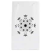 Moderne Elegante Snowflake Weihnachten Einfache We Kleine Geschenktüte (Vorderseite)