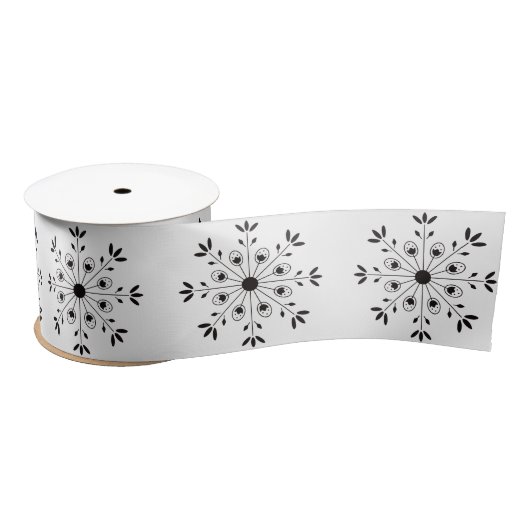 Moderne Elegante Snowflake Weihnachten Einfache We Satinband (Spule)