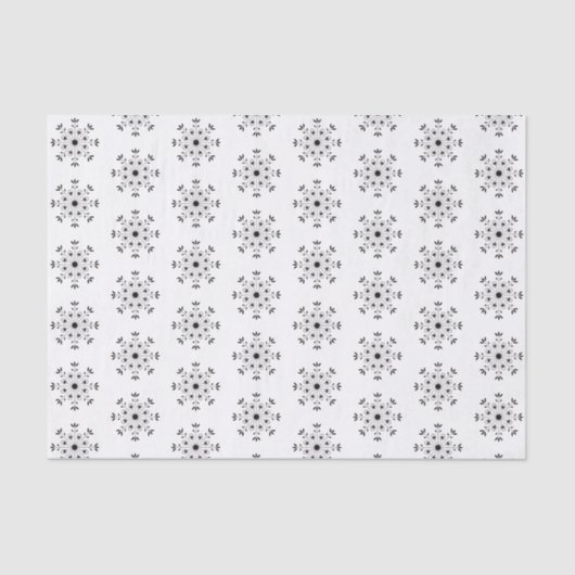 Moderne Elegante Snowflake Weihnachten Einfache We Seidenpapier (Vorderseite)