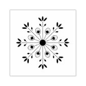 Moderne Elegante Snowflake Weihnachten Gummistempel (Prägung)