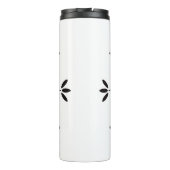 Moderne Elegante Snowflake Weihnachten Winter Thermosbecher (Rückseite)