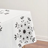 Moderne Elegante Snowflake Weihnachten Winter Tischdecke (Beispiel)