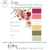 Moderne elegante Sommermesse Blumenblume Weiße Hoc Einladung