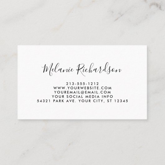 Moderne Elegante Sonnenblumen Grüne Vegetation Visitenkarte (Rückseite)