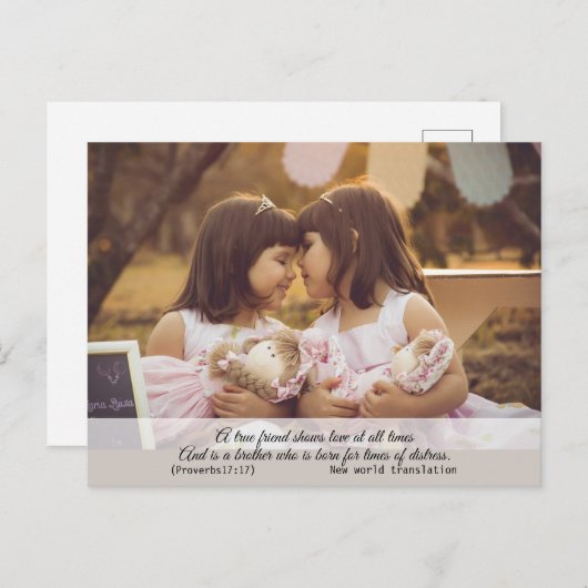 Moderne elegante spirituelle Bibel Verse Postkarte (Vorne/Hinten)