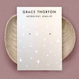 Moderne elegante Sterne geben Schmuckstück-Schaufe Visitenkarte