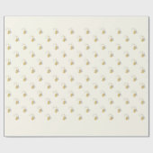 Moderne Elegante Sterne Minimalistischer Weihnacht Geschenkpapier (Flach)