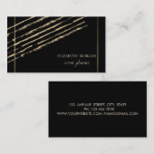 Moderne Elegante Stilelemente,Glitzer Streifen,Sch Visitenkarte (Vorne/Hinten)