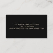 Moderne Elegante Stilelemente,Glitzer Streifen,Sch Visitenkarte (Rückseite)