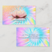 Moderne Elegante Stilvolle Diamonds Lotus Gefärbte Visitenkarte (Vorne/Hinten)