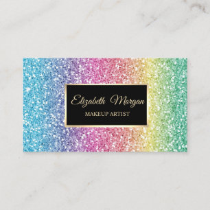 Moderne Elegante Stilvolle Glitter Ombre Rahmen Visitenkarte