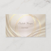 Moderne elegante, stilvolle Gold Circles Visitenkarte (Vorderseite)