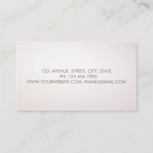 Moderne elegante, stilvolle "Gold Circles" Visitenkarte (Rückseite)