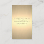 Moderne Elegante, stilvolle Imitate Gold,Scheren Visitenkarte (Rückseite)
