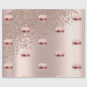 Moderne Elegante Stilvolle Rose Geschenkpapier (Flach)