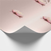 Moderne Elegante Stilvolle Rose Geschenkpapier (Ecke)