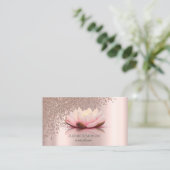 Moderne Elegante Stilvolle Rose Visitenkarte (Stehend Vorderseite)