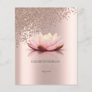 Moderne elegante stilvolle Rosen-Gold-Diamanten-Lo Flyer