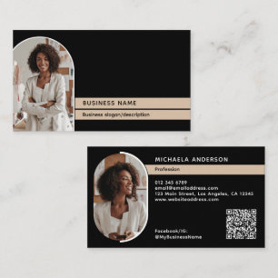 Moderne Elegante & Stylische 2-Foto Professional Visitenkarte