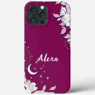 Moderne elegante süße girly einfache Floralien Case-Mate iPhone Hülle