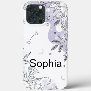 Moderne elegante süße girly einfache Floralien Case-Mate iPhone Hülle