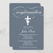 Moderne elegante Taubenbestätigung Einladung (Vorne/Hinten)