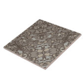 Moderne Elegante Taupe Braun Terrazzo Fliese (Seite)