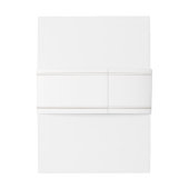 Moderne Elegante Taupe Wedding Einladungsbanderole (Rückseitenbeispiel)