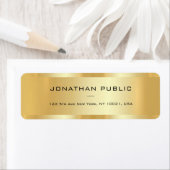 Moderne, elegante Template Gold Rücksendeadresse (Insitu)