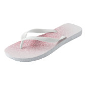 Moderne Elegante Template Rose Gold White Trendy Badesandalen (Schrägansicht)