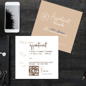 Moderne elegante Terminkarte mit QRcode