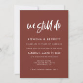 Moderne, elegante Terracotta Wir machen noch heute Einladung (Vorderseite)