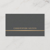 Moderne elegante Textur Gray Imitate Gold Consulta Visitenkarte (Vorderseite)