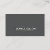 Moderne elegante Textur Gray Imitate Gold Line Visitenkarte (Vorderseite)