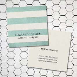 Moderne elegante Textur Grüne Innenarchitektur Des Quadratische Visitenkarte