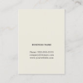 Moderne elegante Textur Grüne Innenarchitektur Des Visitenkarte (Rückseite)