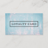 Moderne elegante Textur Pink Blue Loyalty Card Treuekarte (Vorderseite)